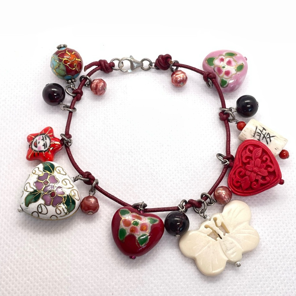 Unique gorgeous charm bracelet for adult (or child)! Exquisite Charms.
